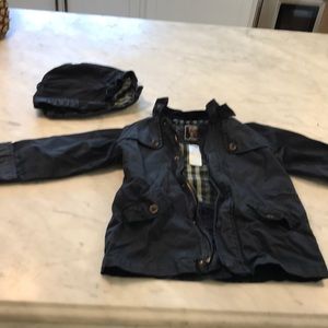 Jacadi size 5y navy jacket- detachable hood